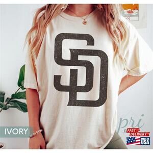 Distressed San Diego Baseball Shirt Mama Tee Fathers Day Gift Unisex Classic